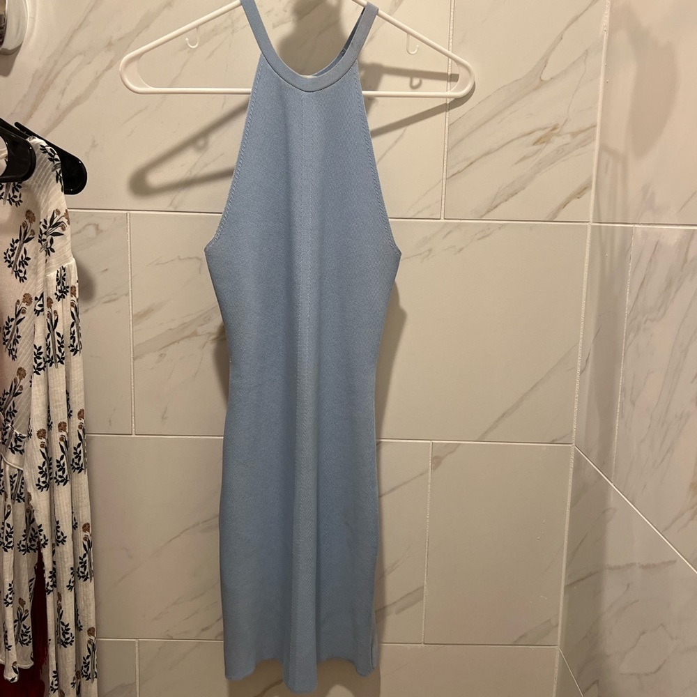 Light Blue Bodycon Mini Dress